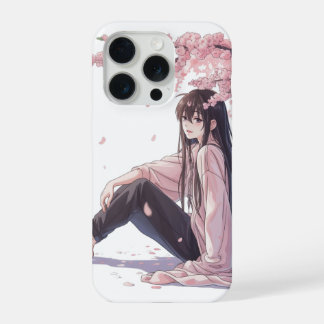 Vreedzame anime iPhone 15 pro hoesje