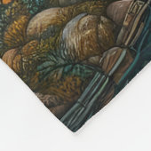 Vreedzame band: inheemse vrouw en wolf fleece deken (Hoek)