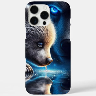 Vreedzame Beer reflectie en dominante Beer aanwezi iPhone 16 Pro Max Hoesje
