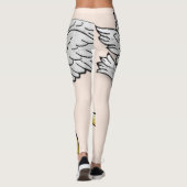 Vreedzame beschermer met Duif Leggings (Achterkant)
