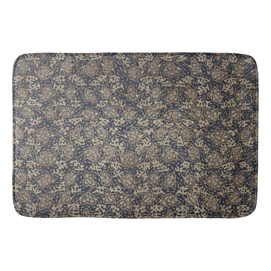 Vreedzame Blue & Cream Batik Badmat (Voorkant)