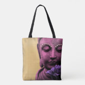Vreedzame Boeddha Canvas tas (Achterkant)