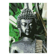Vreedzame Boeddha-meditatieposter – Gecentreerde Z