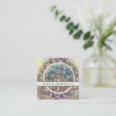 Vreedzame boom van het Visitekaartje van het leven (Staand voorkant)