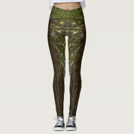 Vreedzame Bos Met Gouden Licht Foto Legging