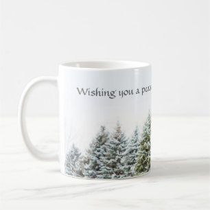 Vreedzame Bos Winter Vakantie Koffiemok