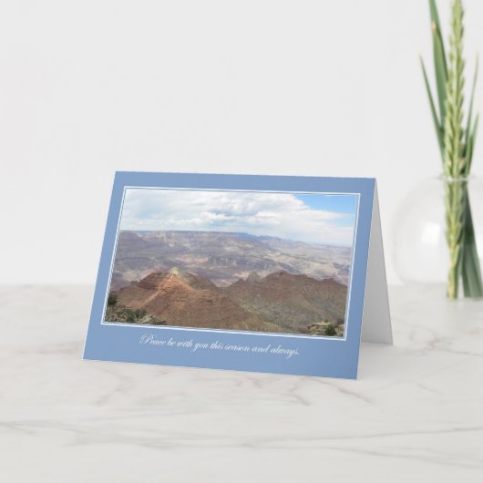 Vreedzame canyon feestdagen kaart (Voorkant)