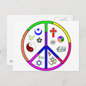 Vreedzame coëxistentie briefkaart (Voorkant / Achterkant)