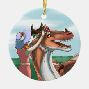 Vreedzame dagen keramisch ornament