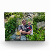 Vreedzame dappled zonlicht bosweg sjabloon fotoblokken (Voorkant)