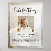 Vreedzame Duif Viering van het Leven Foto, Begrafe Poster (Voorkant)