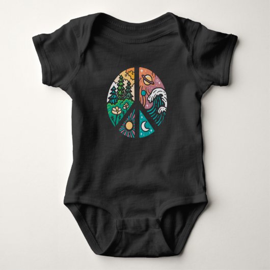Vreedzame Elementen: Natuur & Kosmos Romper (Voorkant)