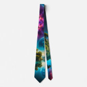 Vreedzame Fantasy Lake reflectie Stropdas (Voorkant)