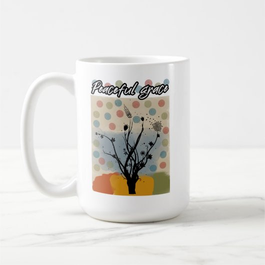 Vreedzame genade koffiemok (Links)