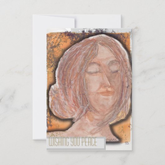 Vreedzame groeten notitiekaartje (Voorkant)