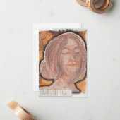 Vreedzame groeten notitiekaartje (Voorkant / Achterkant in situ)