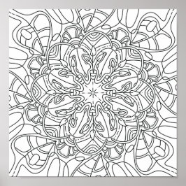 Vreedzame herfst: Herfst bladeren kleurend Poster