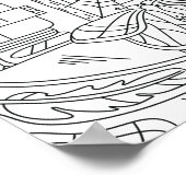 Vreedzame herfst: vlinder in de kleurstelling van  poster (Hoek)