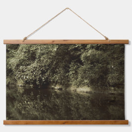 Vreedzame Hillside Reflectie Fotografie Hangend Wandkleed