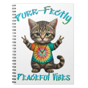 Vreedzame Hippie Boho Kitten Vibes Notitieboek