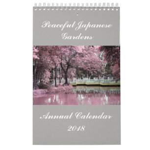 Vreedzame Japanse tuinen Jaarrooster 2018 Kalender