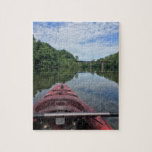Vreedzame kano-trip-puzzel
