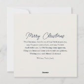 Vreedzame Kerkscène Religieuze Kerst Feestdagenkaart (Achterkant)