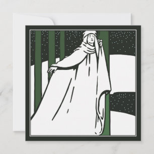 Vreedzame Kerst Pre Raphaelite Kerst Kaart Notitiekaartje