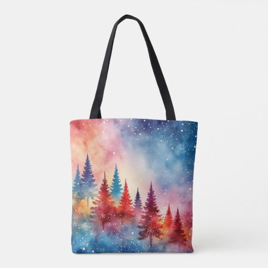 Vreedzame Kerst Waterverf Tas (Achterkant)