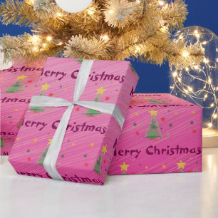 Vreedzame kerstboom cadeaupapier