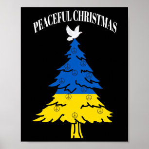 Vreedzame Kerstboom Vrede Oekraine Poster