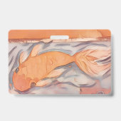 Vreedzame Koi Badge houder (Achterkant)