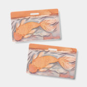 Vreedzame Koi Badge houder (Voor- en achterkant)