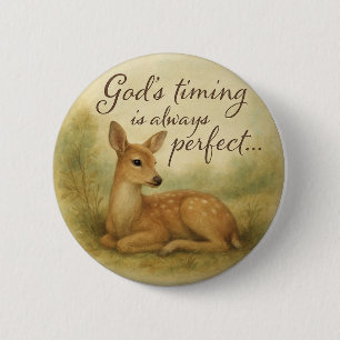 Vreedzame Natuur Knopontwerp... Ronde Button 5,7 Cm