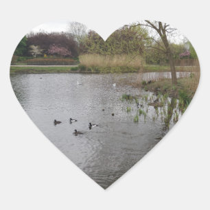 Vreedzame Natuur Sticker hart