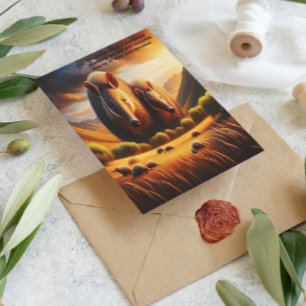 Vreedzame ontmoeting: twee Aardvarken in idyllisch Briefkaart