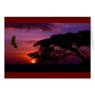 Vreedzame Paarse Zonsondergang