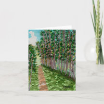 Vreedzame pad door het bos