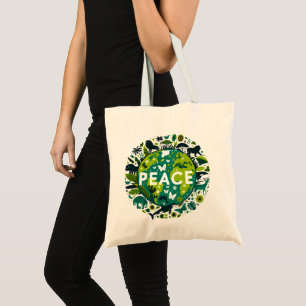 Vreedzame Planeet - Het milieu redden Tote Bag