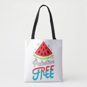 Vreedzame Slices Watermeloen Vrij Palestina - Onde Draagtas