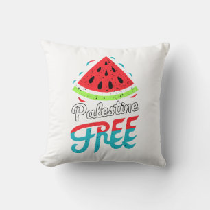 Vreedzame Slices Watermeloen Vrij Palestina - Onde Kussen