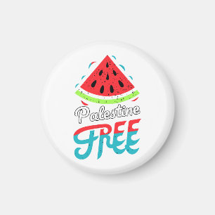 Vreedzame Slices Watermeloen Vrij Palestina - Onde Magneet