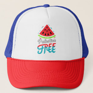 Vreedzame Slices Watermeloen Vrij Palestina - Onde Trucker Pet