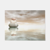 Vreedzame stenen - 3D rendering Deurmat (Voorkant)