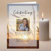 Vreedzame Sunset Field Viering van het leven Begra Programma