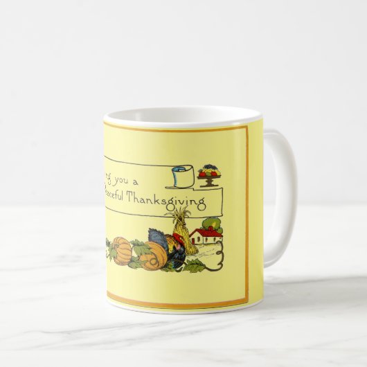 vreedzame Thanksgiving Koffiemok (Voorkant rechts)