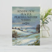 Vreedzame wensen - Kerst Kaart (Staand voorkant)