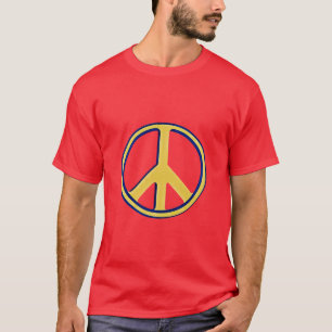 Vreedzame Wereld: Iconisch Vredesteken T-shirt