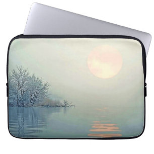 Vreedzame Winter Morning Art Laptop Sleeve