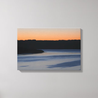 Vreedzame zeeën Loch Slapin Isle of Skye Canvas Afdruk
